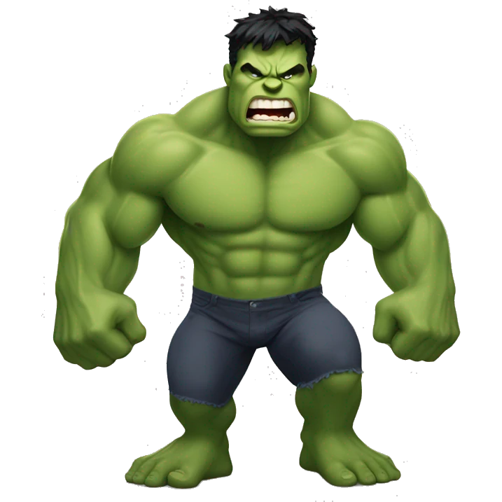 Hulk sorprendido emoji