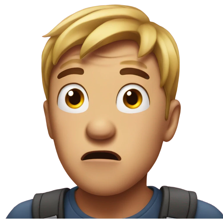 Shocked face emoji