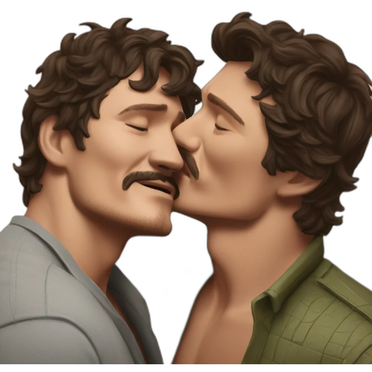 pedro pascal sending kiss emoji