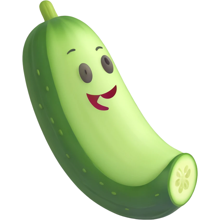 cucumber, simple emoji