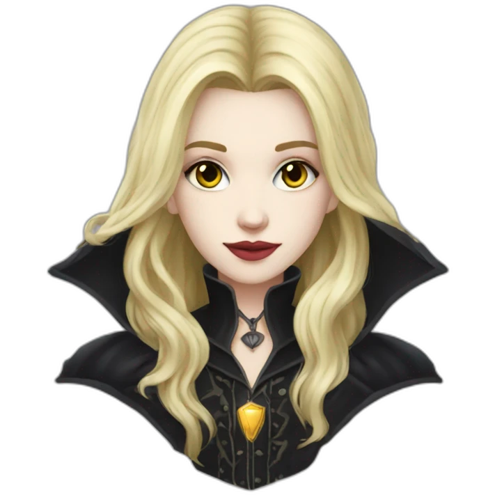 long-hair blond femboy gothic magician emoji