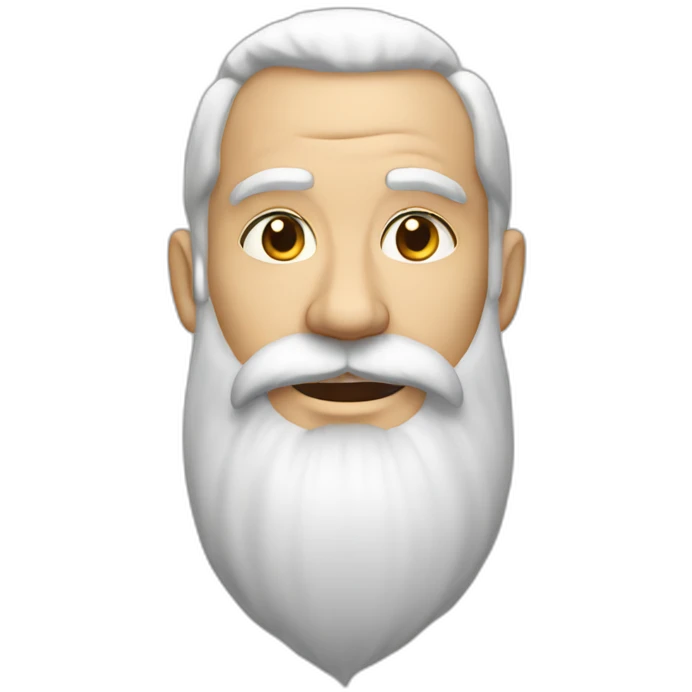 Barbe blanche  emoji