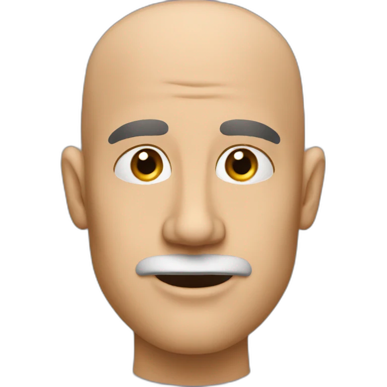 bald man with nose hair emoji