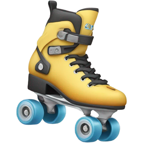 Patines de ruedas con neblina emoji