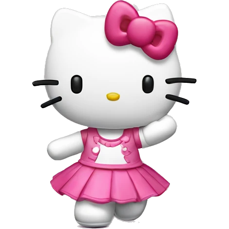 Hello Kitty qui danse la Macarena emoji