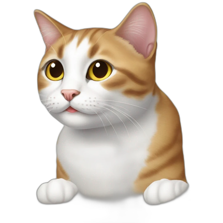 European cat with white socks emoji