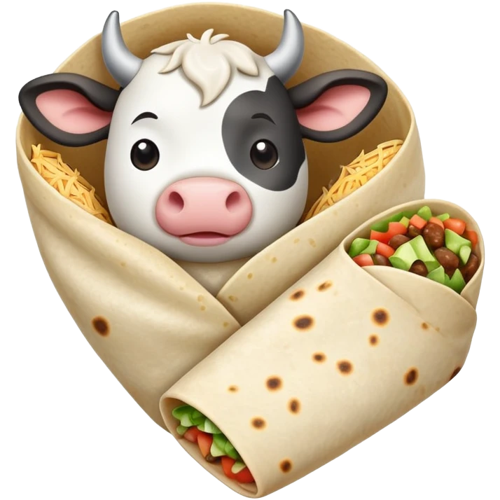 Cow burrito emoji