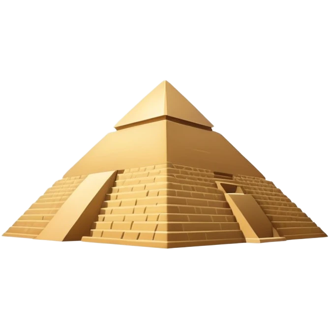 Extremely minimalist pyramid of Giza with simplest shape emoji