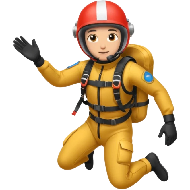 parachute diver emoji