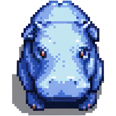 A little hippo in the hand emoji