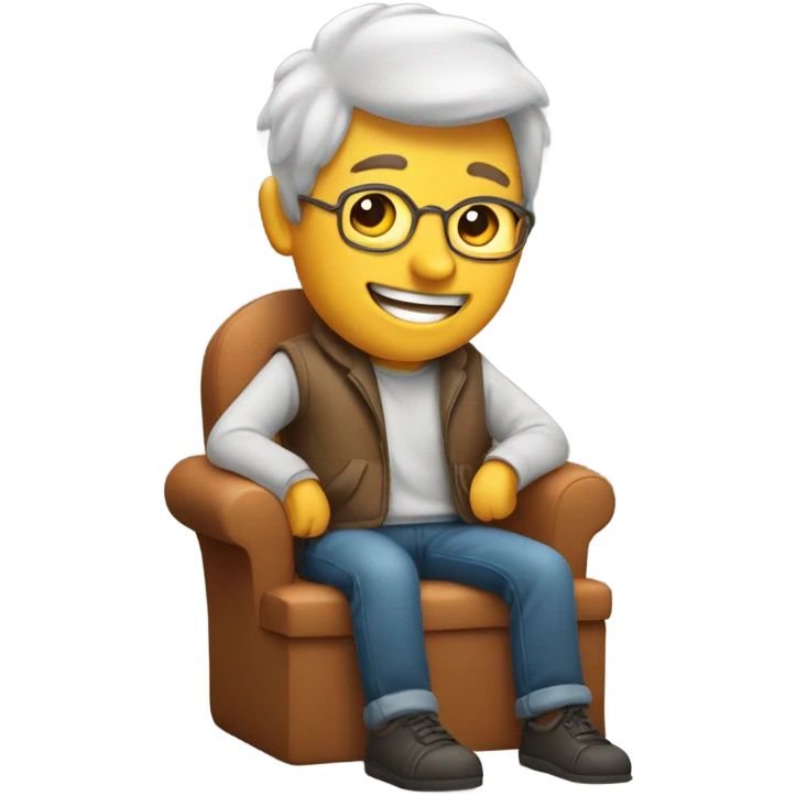 cozy moment with a smile emoji