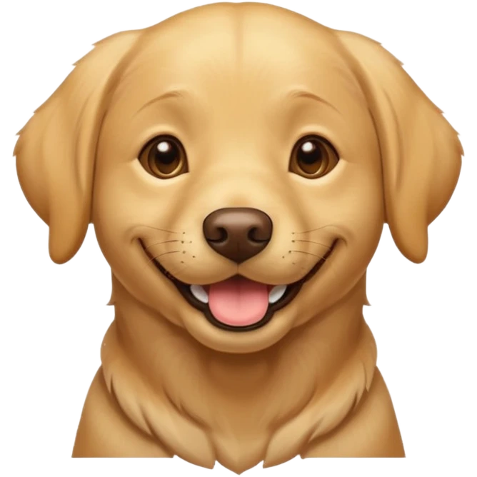 happy Labrador retriever emoji