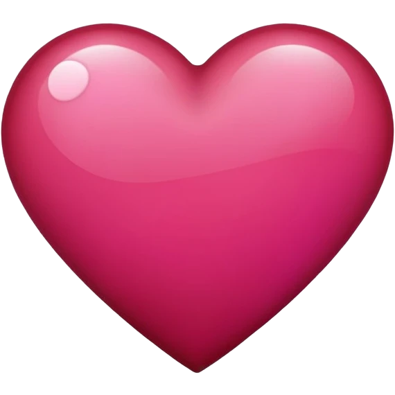 Dark red pink heart emoji