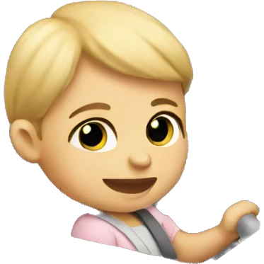 Baby driving  emoji