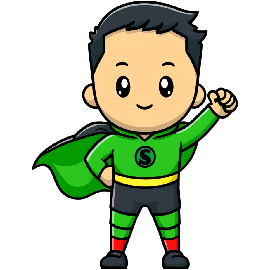 green sport cape emoji