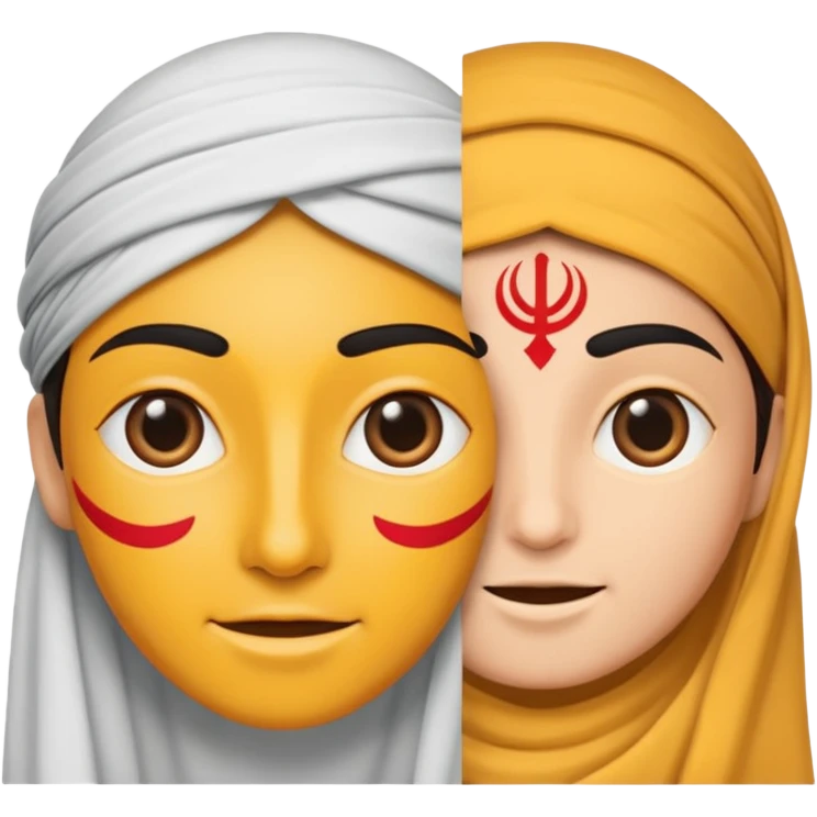 
symbol translation from Arabic to Spanish, that shows one caracter from each language emoji