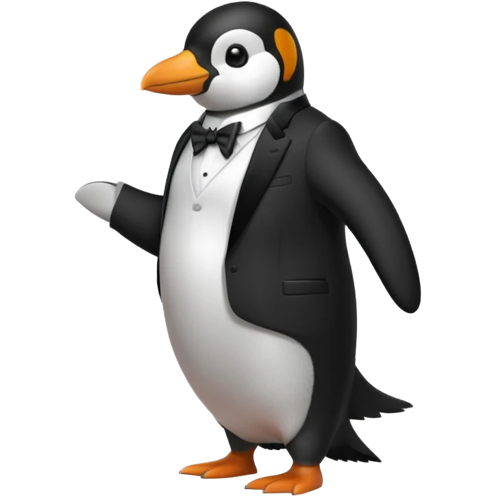 Penguin doing a SUI emoji