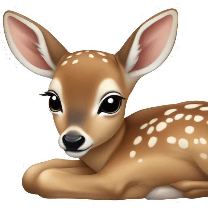 baby deer laying down emoji