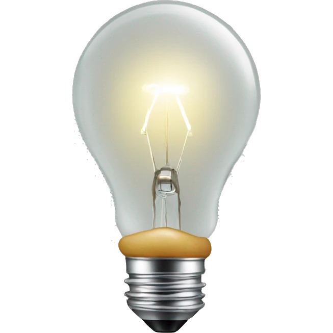 two hands holding bulb emoji