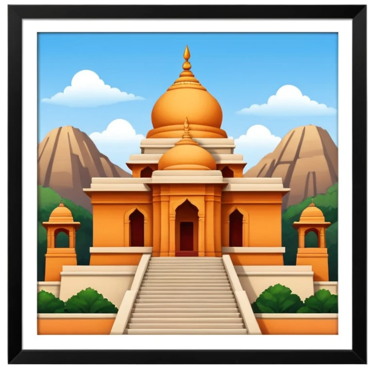 a shikhar ji temple situated in india emoji