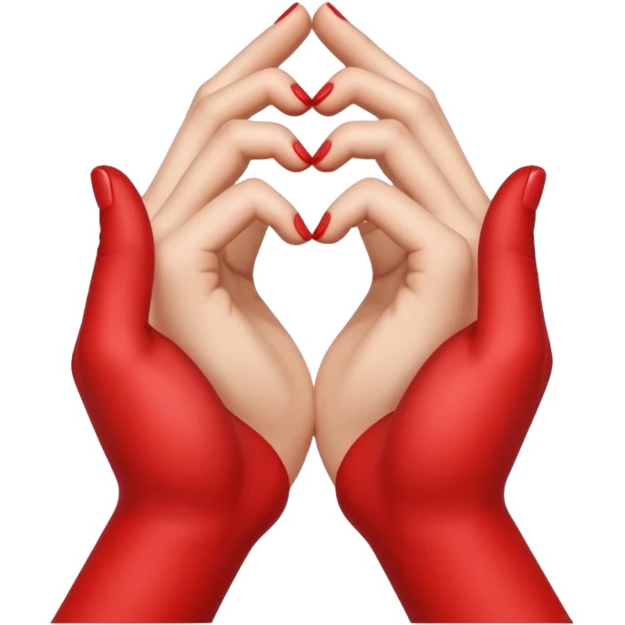 Kalp yapan eller emoji