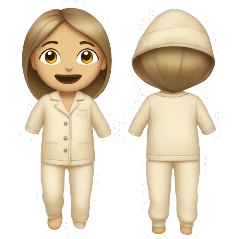 Beige PJ set emoji