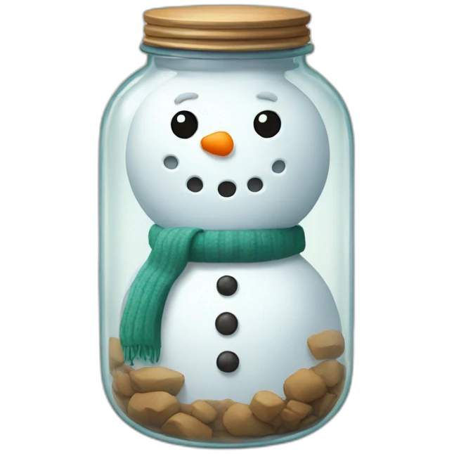 snowman in a jar emoji