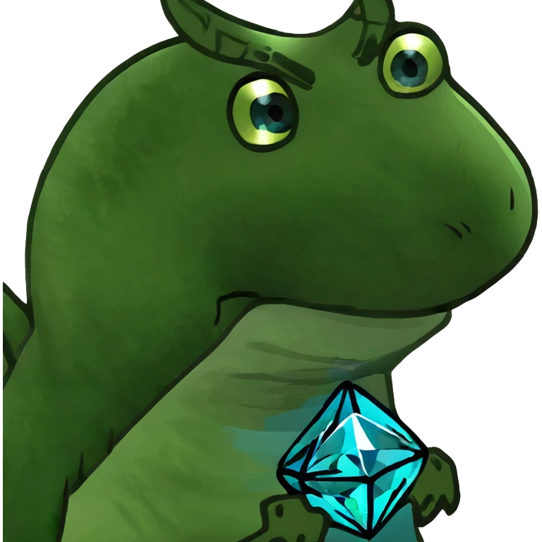 blue diamond dragon emoji
