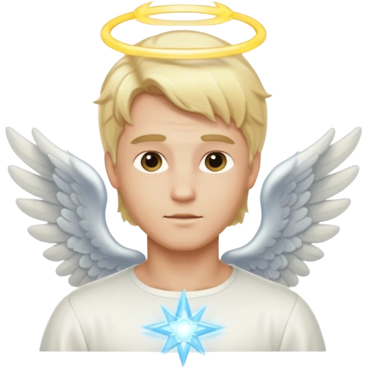 Healer male angel emoji