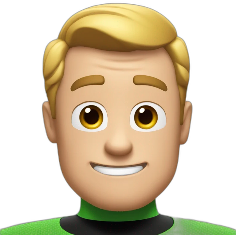 Green mr. Incredible emoji