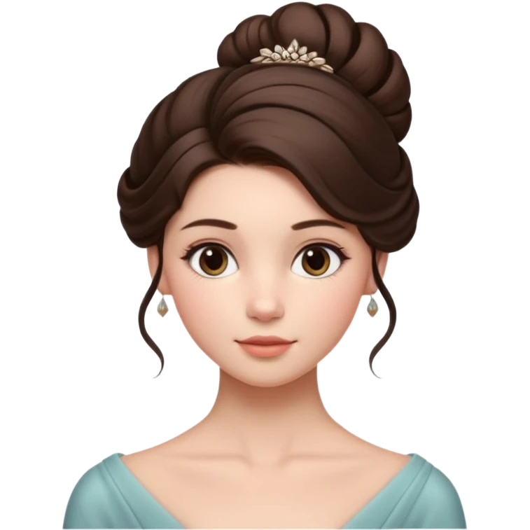 Cinematic Realistic run girl Portrait, depicted with lifelike skin texture, subtle rosy undertones, and soft natural lighting that enhances the gentle contours of her face. Her intricately detailed brunete hair is elegantly styled in an updo, emoji