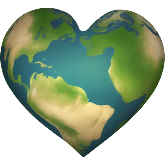 heart shaped earth centered on philippine emoji