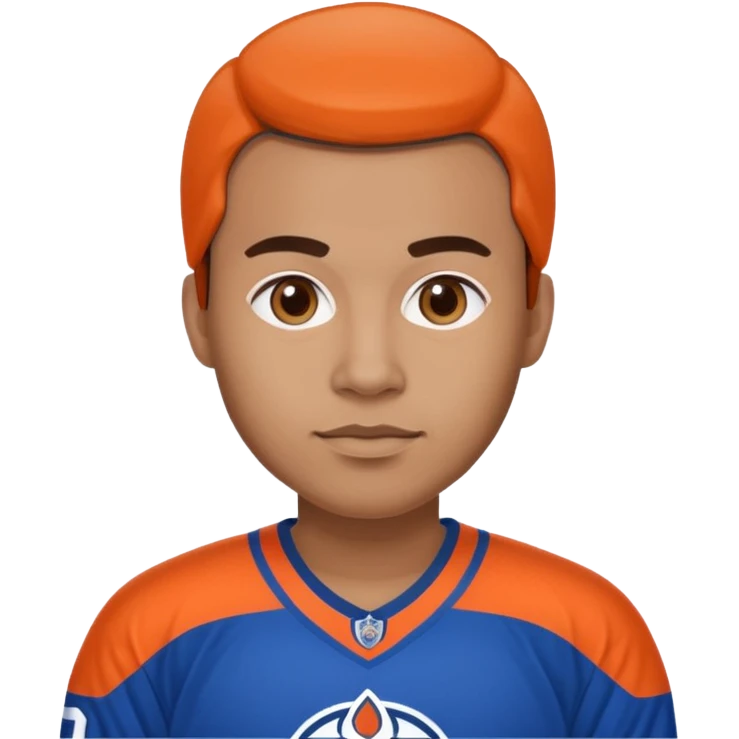 Me wearing an oilers jersey  emoji