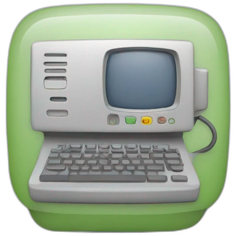 Screen with computercode emoji