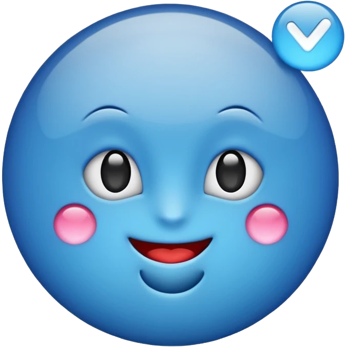 make verified check emoji, make it blue and the check emoji
