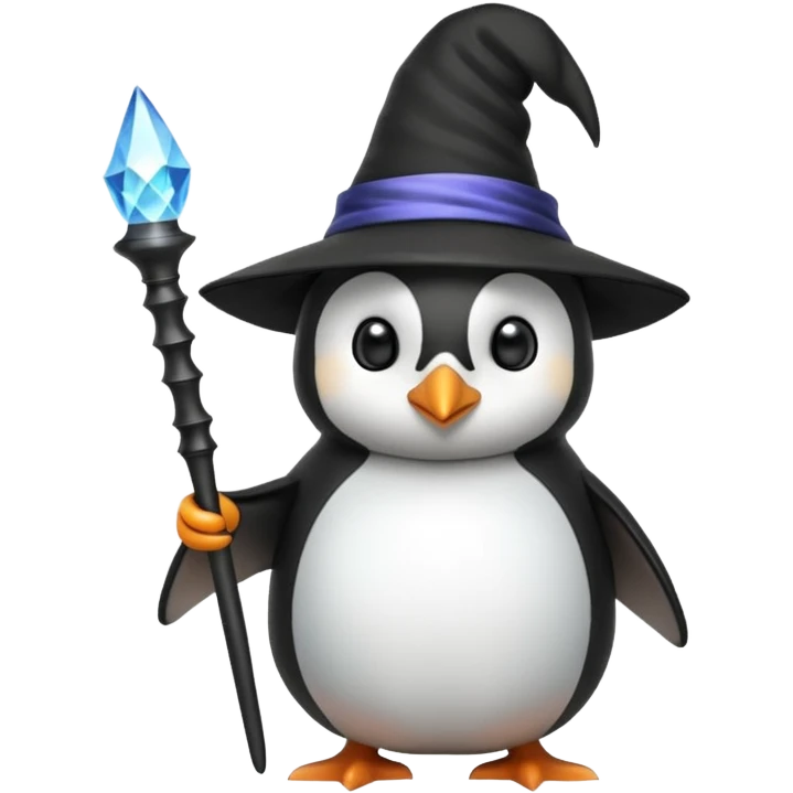Penguin Wizard emoji