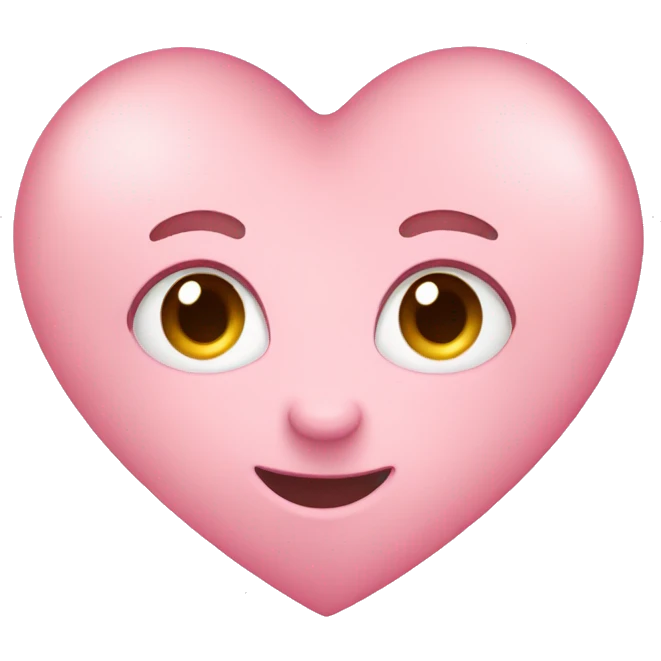 light pink heart emoji