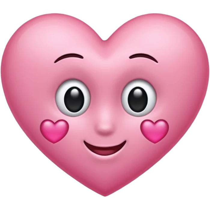 Gerente um coração rosa emoji