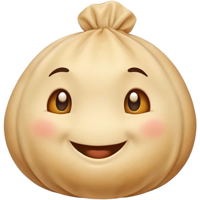 smiling dumpling emoji