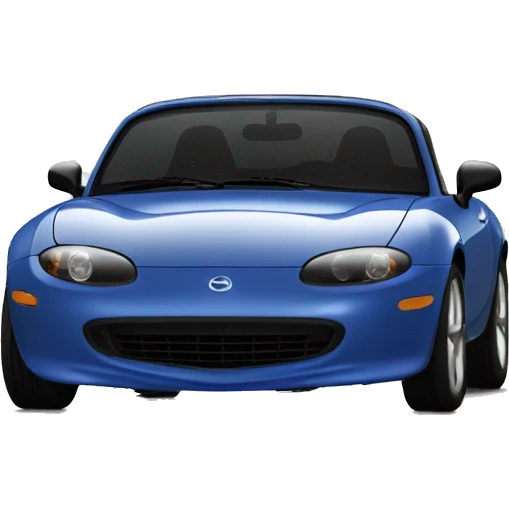 Mazda miata xs straight looking the camer emoji