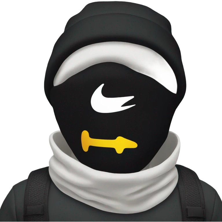 Black Nike ski mask emoji