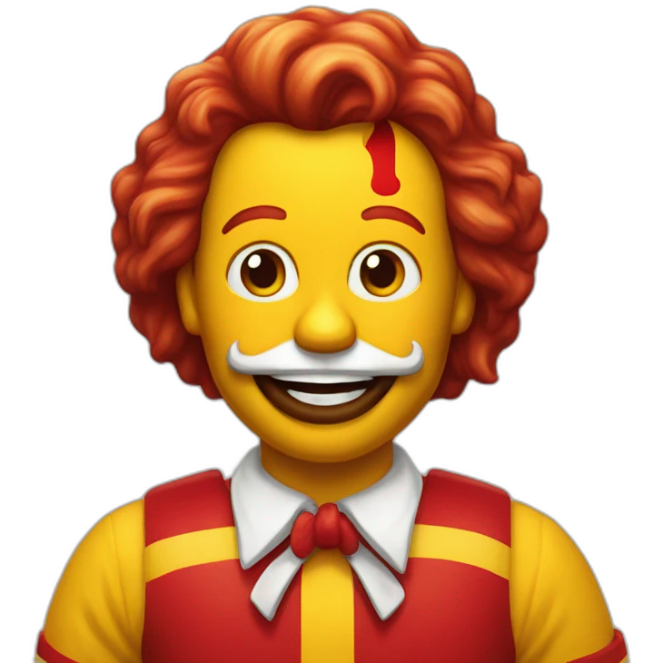 Ronald McDonald's emoji