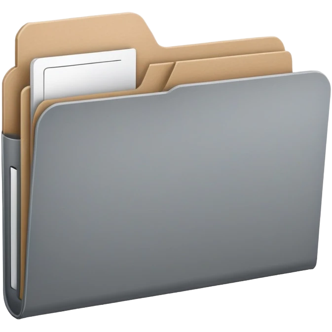 grey folder emoji