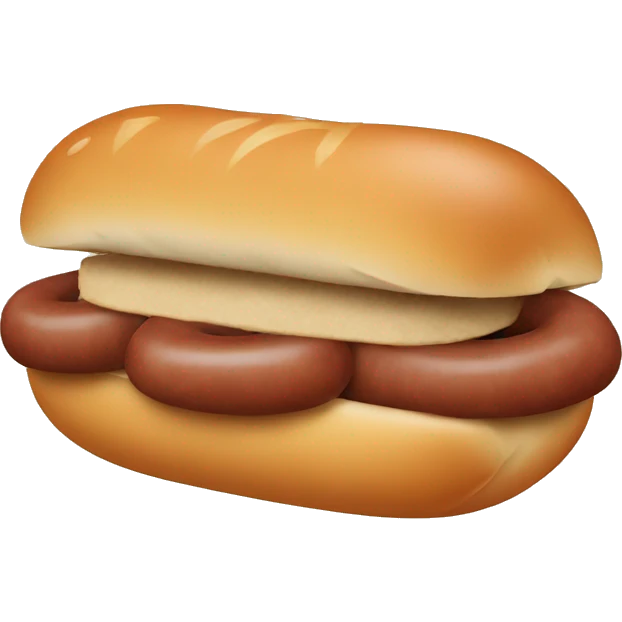 Sausage in an bun  emoji