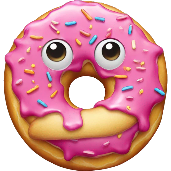 flaky donut emoji