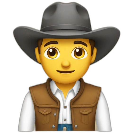 French-cowboy emoji