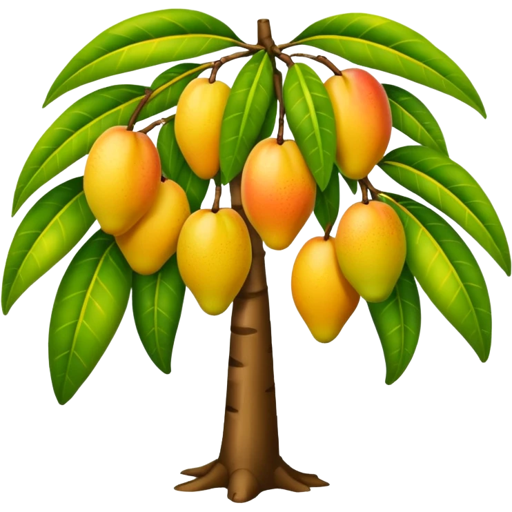Mango tree, very less mangos. emoji