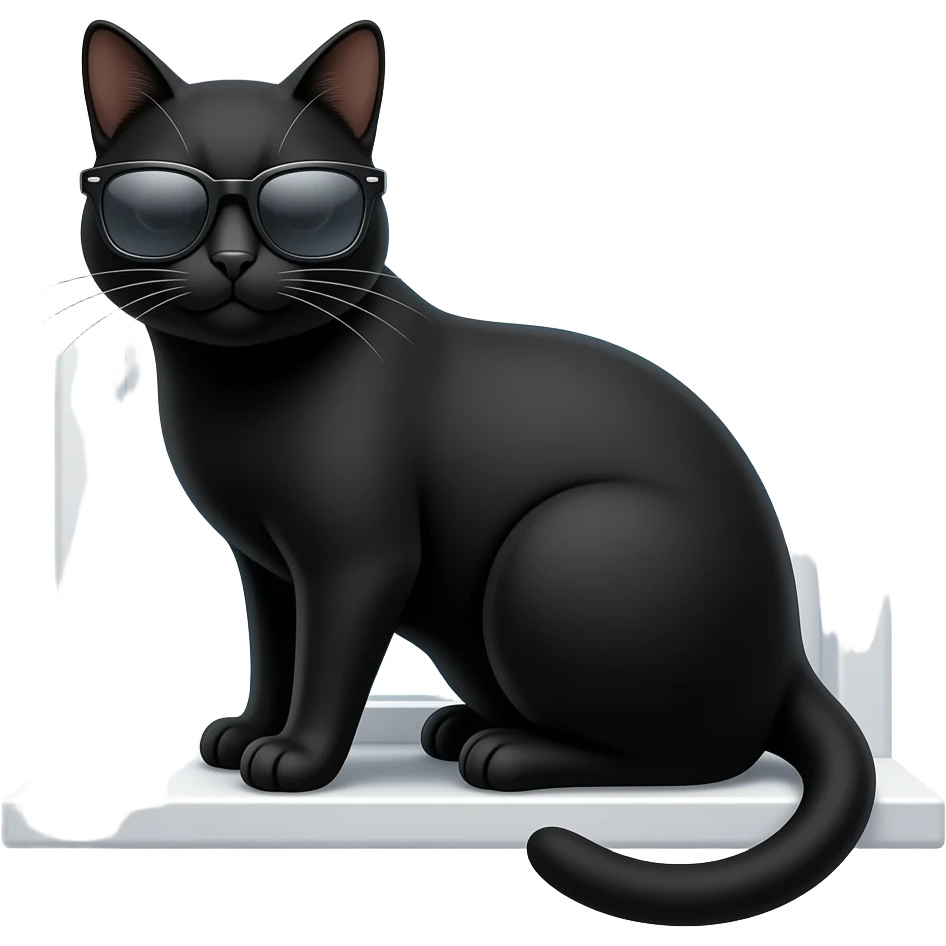 Cat wearing sunglasses emoji