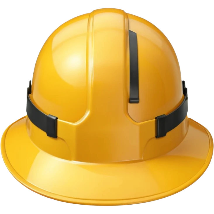 construction hat without guy, front facing transparent emoji