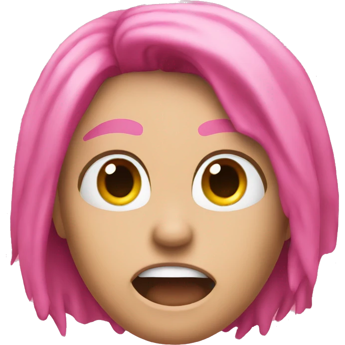 Pink shock  emoji